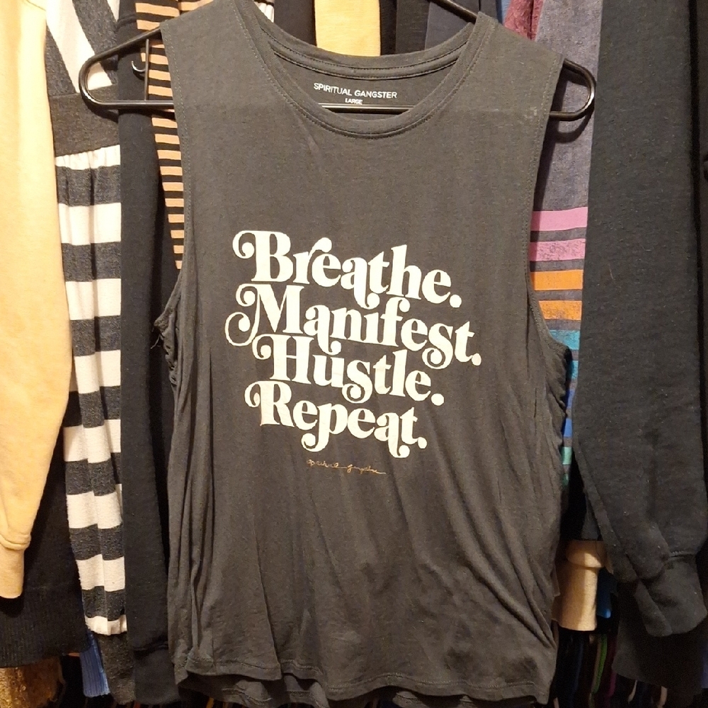 Spiritual Gangster Black Muscle Tee